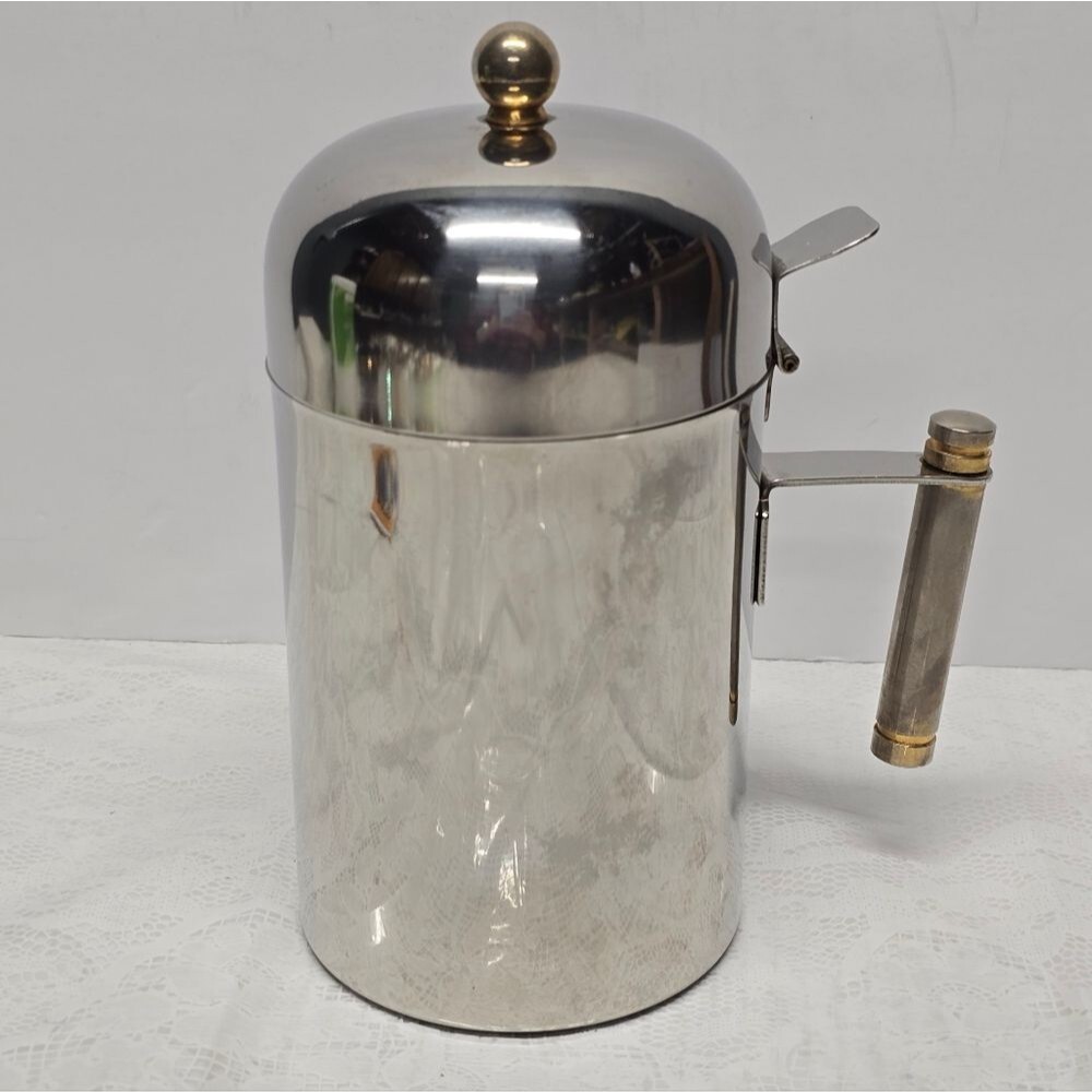 Inox 18-10 Ghia Serie Italy Stainless Steel Milk Frother Pitcher